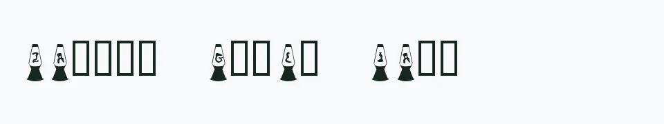 Rzeczywisty podgląd fontu KR Lava Lamp – Zażółć gęślą jaźń
