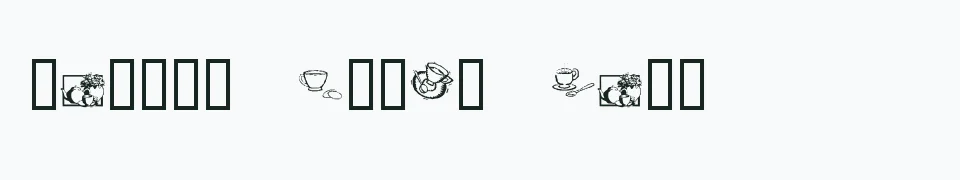 Rzeczywisty podgląd fontu KR Teatime Dings – Zażółć gęślą jaźń