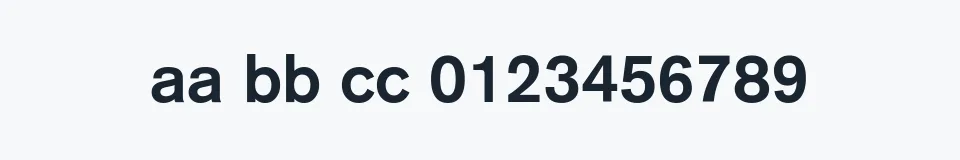 Rzeczywista próbka kroju Reznor — Aa Bb Cc 0123456789