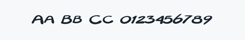 Rzeczywista próbka kroju Textapoint — Aa Bb Cc 0123456789