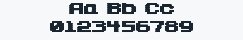 Rzeczywista próbka kroju Gaposis Solid BRK — Aa Bb Cc 0123456789