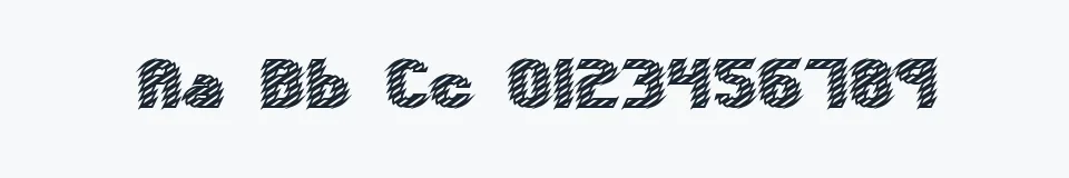 Rzeczywista próbka kroju Volatile 2 BRK — Aa Bb Cc 0123456789
