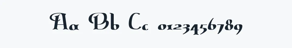 Rzeczywista próbka kroju ErasmusInline — Aa Bb Cc 0123456789
