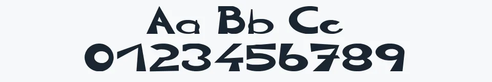 Rzeczywista próbka kroju CIRCLINE — Aa Bb Cc 0123456789