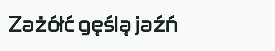 Rzeczywisty podgląd fontu Zekton – Zażółć gęślą jaźń