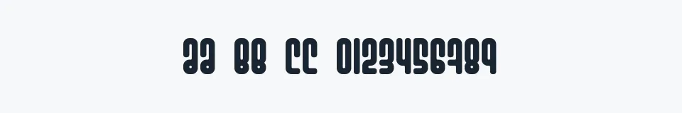 Rzeczywista próbka kroju Ashbury — Aa Bb Cc 0123456789