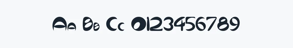Rzeczywista próbka kroju Qurve — Aa Bb Cc 0123456789