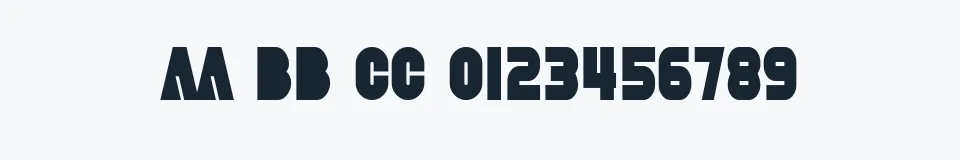 Rzeczywista próbka kroju SF Fortune Wheel Condensed — Aa Bb Cc 0123456789