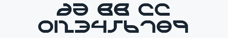 Rzeczywista próbka kroju Aetherfox — Aa Bb Cc 0123456789