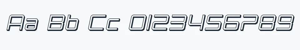 Rzeczywista próbka kroju SF Chromium 24 — Aa Bb Cc 0123456789