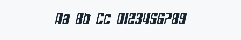 Podgląd czcionki SF DecoTechno Condensed