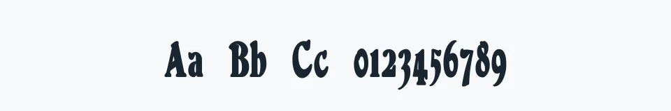 Rzeczywista próbka kroju DuvallCondensed — Aa Bb Cc 0123456789