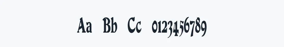 Rzeczywista próbka kroju DuvallCondensed — Aa Bb Cc 0123456789