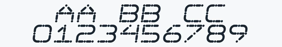 Rzeczywista próbka kroju Ego trip Skew — Aa Bb Cc 0123456789