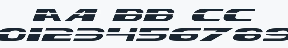 Rzeczywista próbka kroju Excelerate — Aa Bb Cc 0123456789