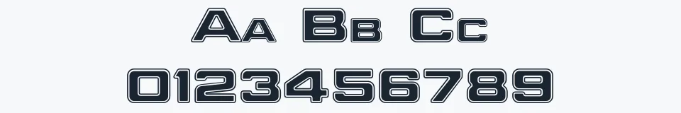 Rzeczywista próbka kroju FederationStarfleet — Aa Bb Cc 0123456789