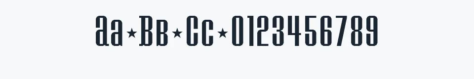 Rzeczywista próbka kroju Konspiracy Theory — Aa Bb Cc 0123456789