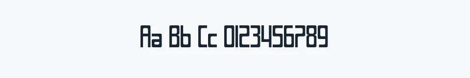 Rzeczywista próbka kroju SF Laundromatic Condensed — Aa Bb Cc 0123456789