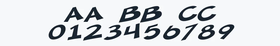 Rzeczywista próbka kroju SF Minced Meat Extended — Aa Bb Cc 0123456789