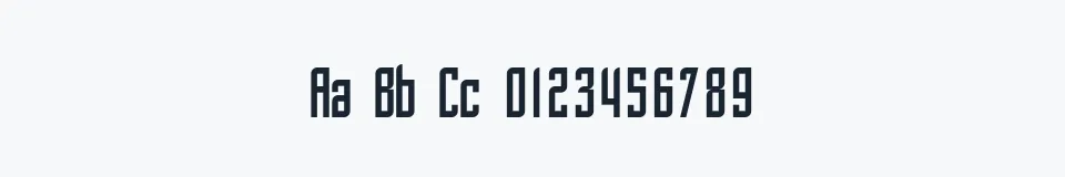 Podgląd czcionki SF Piezolectric Condensed