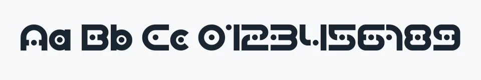 Rzeczywista próbka kroju SF Planetary Orbiter — Aa Bb Cc 0123456789