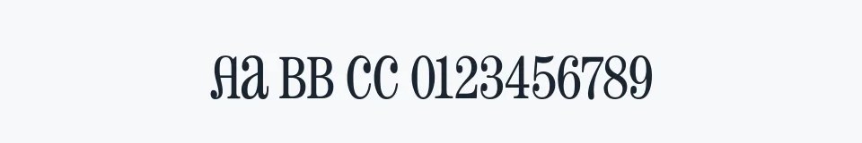 Rzeczywista próbka kroju Pharmacy — Aa Bb Cc 0123456789