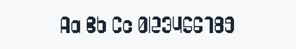 Rzeczywista próbka kroju Pogo — Aa Bb Cc 0123456789