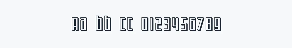 Rzeczywista próbka kroju SF Square Root Shaded — Aa Bb Cc 0123456789