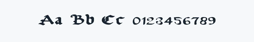 Rzeczywista próbka kroju UberhÃ¶lme Expanded — Aa Bb Cc 0123456789