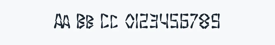 Rzeczywista próbka kroju SF Wasabi Condensed — Aa Bb Cc 0123456789