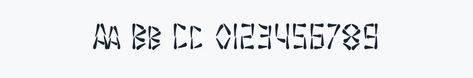 Rzeczywista próbka kroju SF Wasabi Condensed — Aa Bb Cc 0123456789