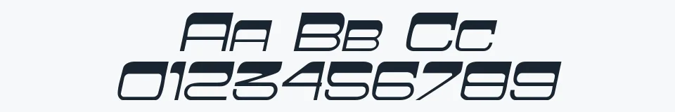 Rzeczywista próbka kroju FlatTopSCapsSSK — Aa Bb Cc 0123456789
