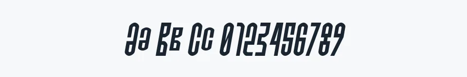 Rzeczywista próbka kroju Do not eat this Italic — Aa Bb Cc 0123456789