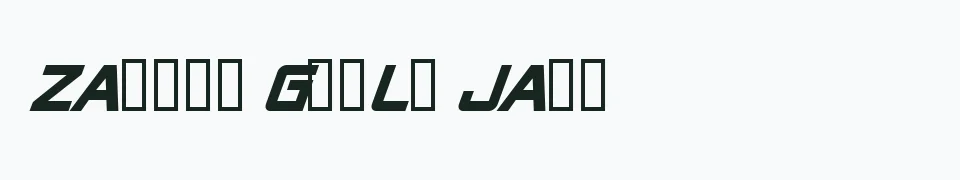 Rzeczywisty podgląd fontu Alien Encounters Solid Italic – Zażółć gęślą jaźń