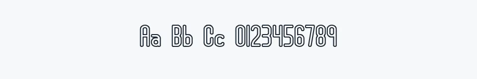 Rzeczywista próbka kroju Lucid Type A Outline (BRK) — Aa Bb Cc 0123456789