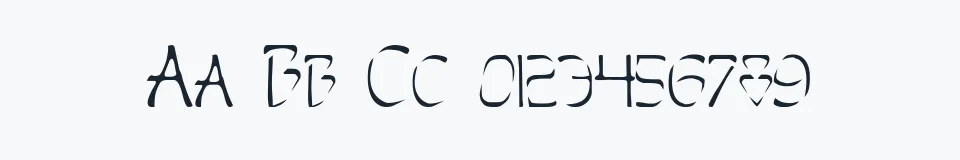 Rzeczywista próbka kroju Perdition — Aa Bb Cc 0123456789