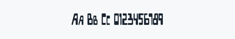 Rzeczywista próbka kroju XPED Condensed — Aa Bb Cc 0123456789