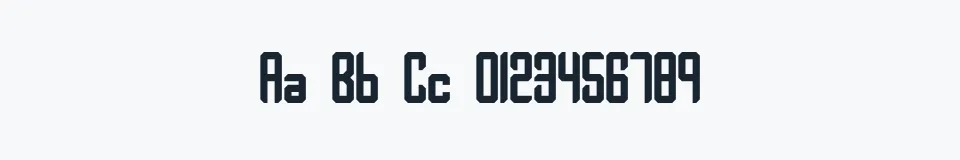 Rzeczywista próbka kroju Your Complex BRK — Aa Bb Cc 0123456789