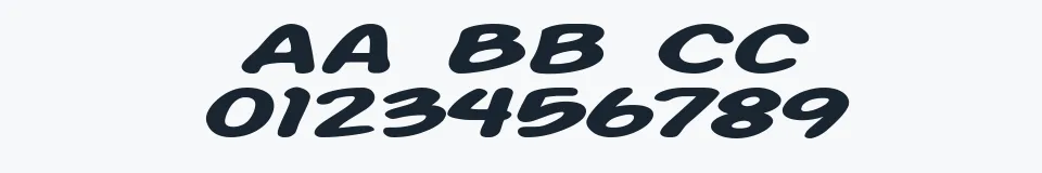 Podgląd czcionki Action Man Extended Italic