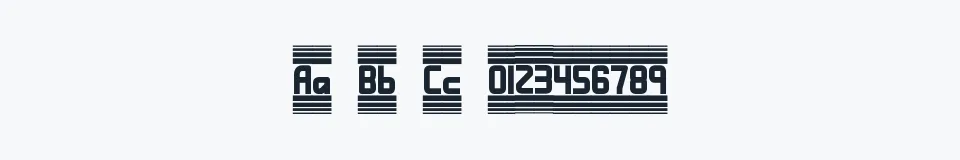 Podgląd czcionki Bandwidth BRK