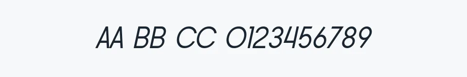 Rzeczywista próbka kroju SF Buttacup Lettering — Aa Bb Cc 0123456789