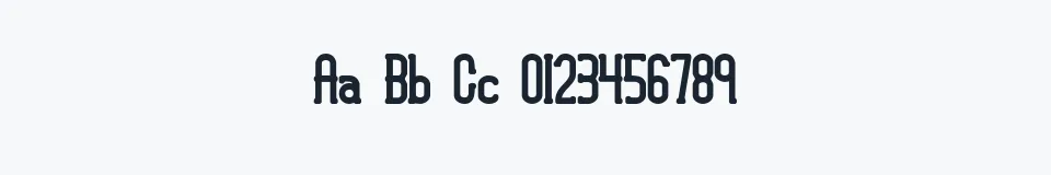 Rzeczywista próbka kroju Lucid Type B BRK — Aa Bb Cc 0123456789