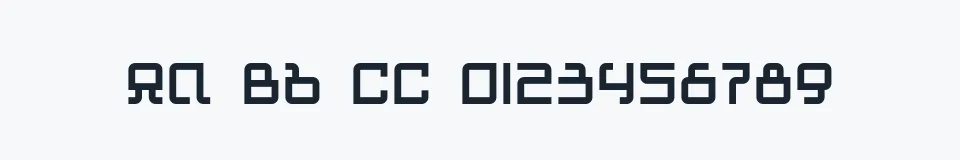 Rzeczywista próbka kroju Automind — Aa Bb Cc 0123456789