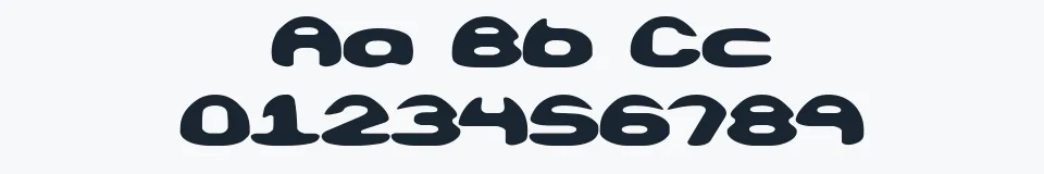 Rzeczywista próbka kroju Obloquy Solid BRK — Aa Bb Cc 0123456789