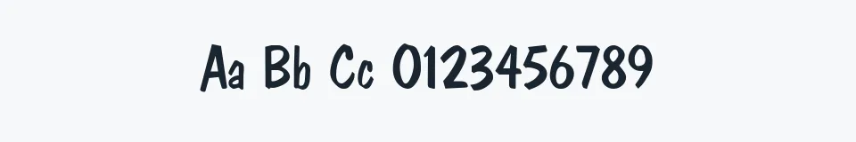 Rzeczywista próbka kroju Franciscan — Aa Bb Cc 0123456789