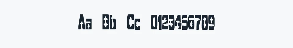 Rzeczywista próbka kroju Cleaved TTR BRK — Aa Bb Cc 0123456789