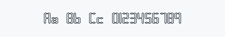 Rzeczywista próbka kroju Compliant Confuse 1o BRK — Aa Bb Cc 0123456789