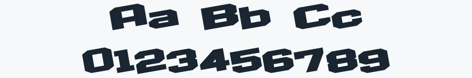 Rzeczywista próbka kroju D3 Egoistism leaning — Aa Bb Cc 0123456789