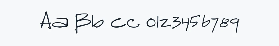 Podgląd czcionki Reprobate