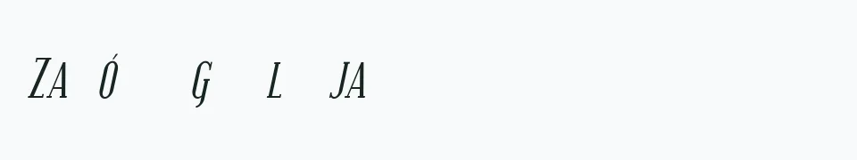 Rzeczywisty podgląd fontu Covington SC Cond – Zażółć gęślą jaźń